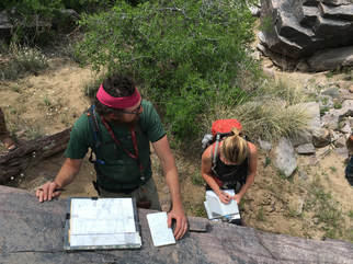 Picture Geology students in the field